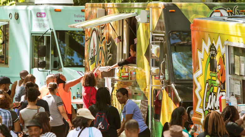 Food trucks in Grant Park