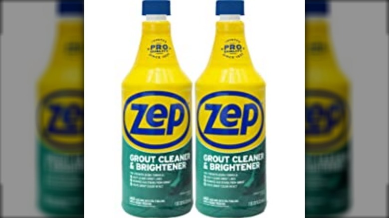 Two bottles Zep grout cleaner