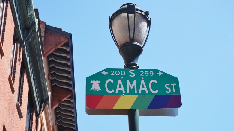 Street sign in The Gayborhood