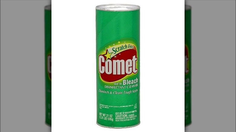 comet with bleach powder cleaner