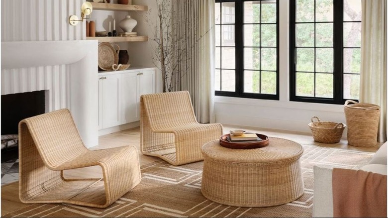 lounge chairs in living room