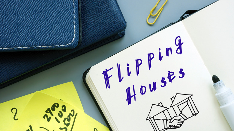 flipping houses in notebook