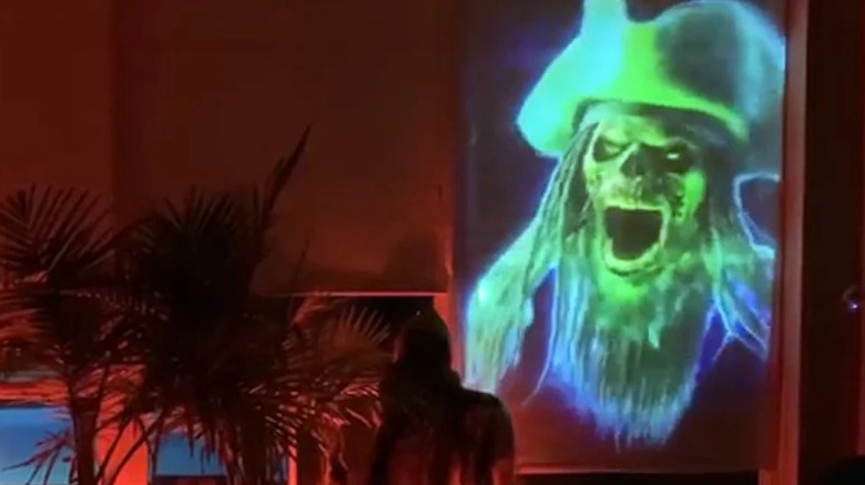 Ghostly pirate projection