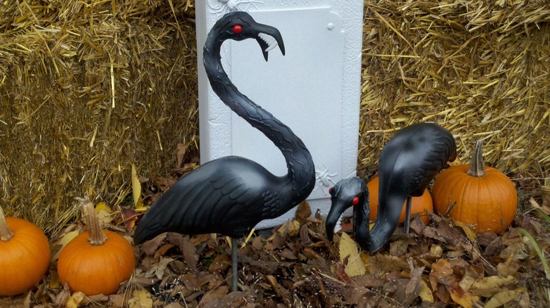 Zombie flamingo decor