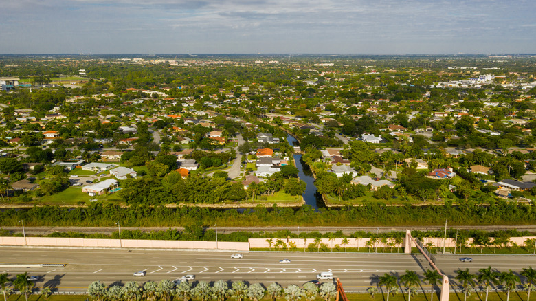 Aerial shot of Kendall