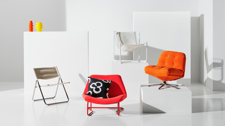 The chairs from IKEA's new Nytillverkad collection