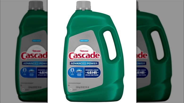 View of Cascade Advanced Power dishwasher detergent