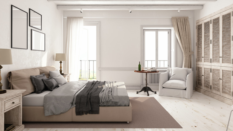 white and neutral bedroom