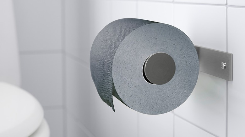 Gray IKEA toilet paper