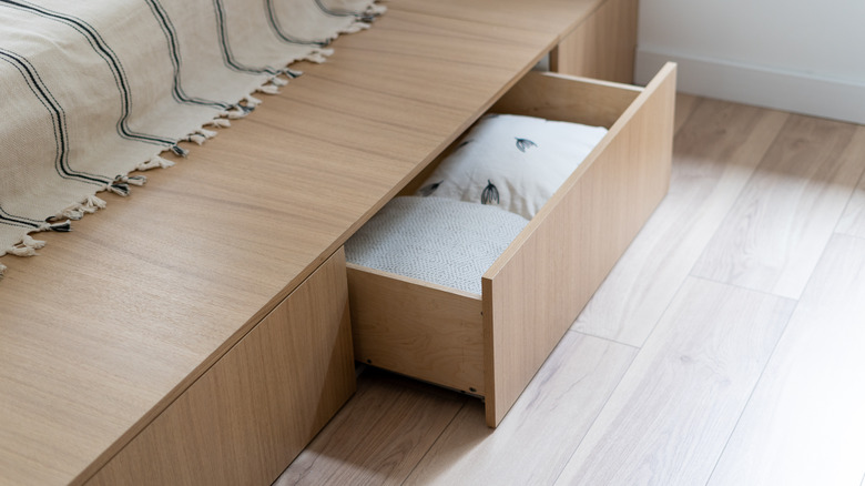 underbed storage compartment