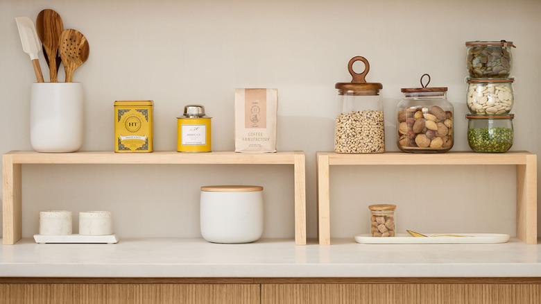 Beginner-friendly DIY countertop risers for storage