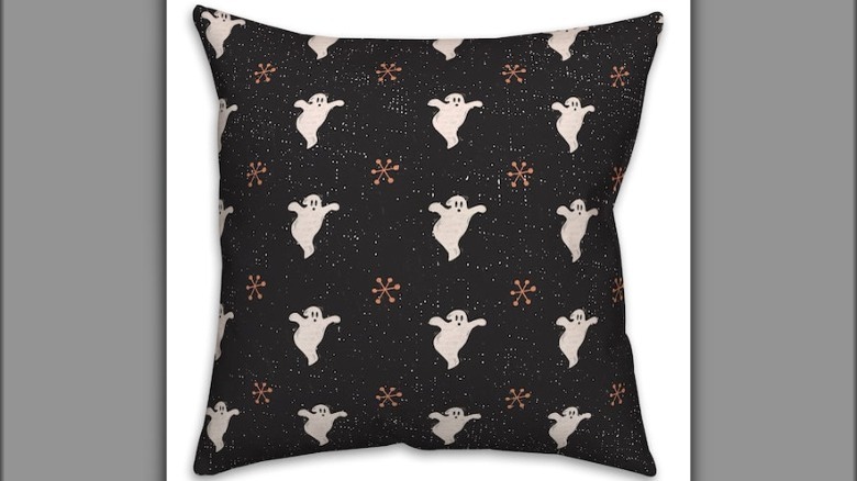 Ghost throw pillow