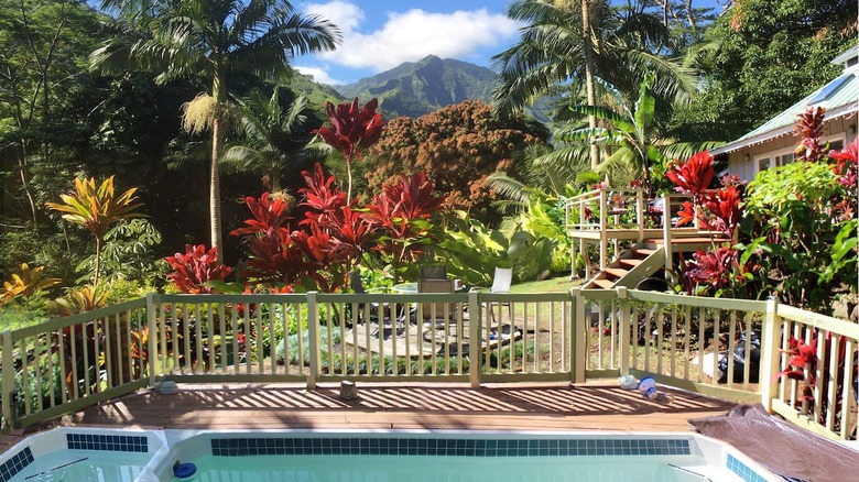 hot tub with view 