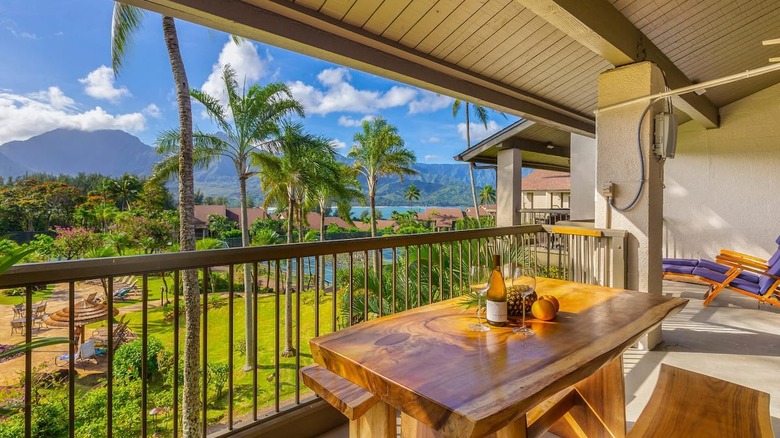 patio with bright view 