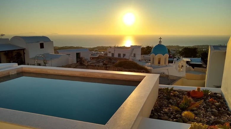 private pool overlooking ocean