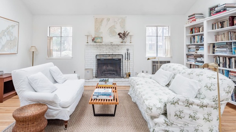 bright white living room