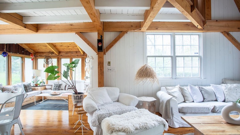 open floor plan living room