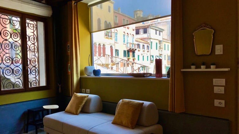 living room with view of venice