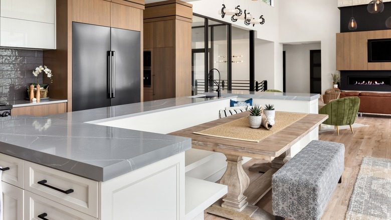 Breakfast nook in kitchen