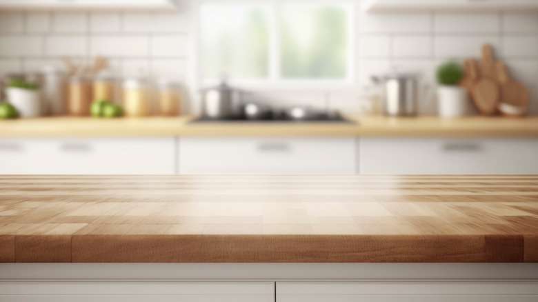 Wooden countertop