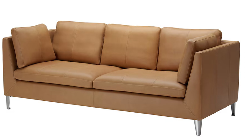 Stockholm sofa from IKEA in brown