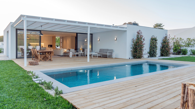 Swimming pool at a luxury home