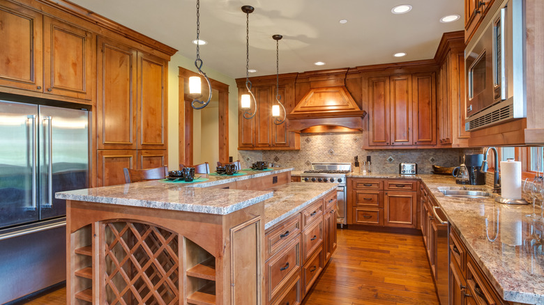 kitchen with high-end finishes