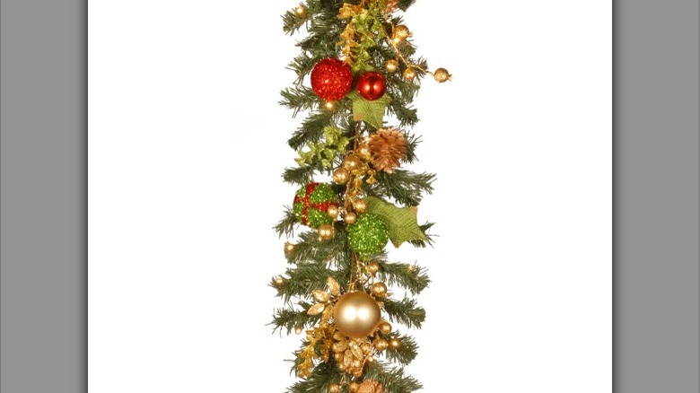 garland with golden accents