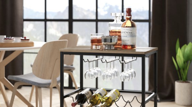 minimalistic bar cart