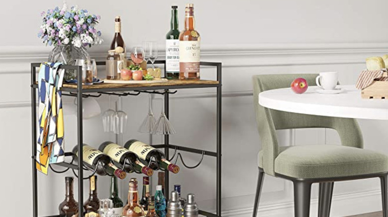 3 tier bar cart