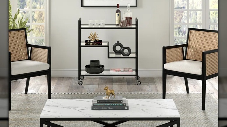 Beighley Metal Bar Cart