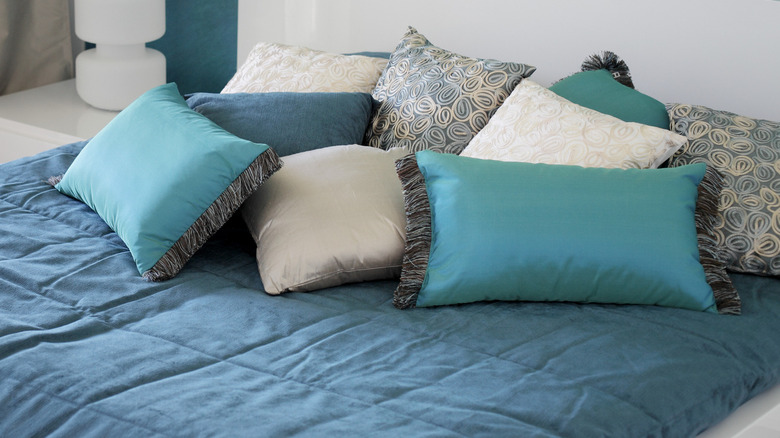 Turquoise bedding