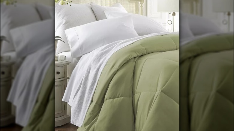 Sage green comforter