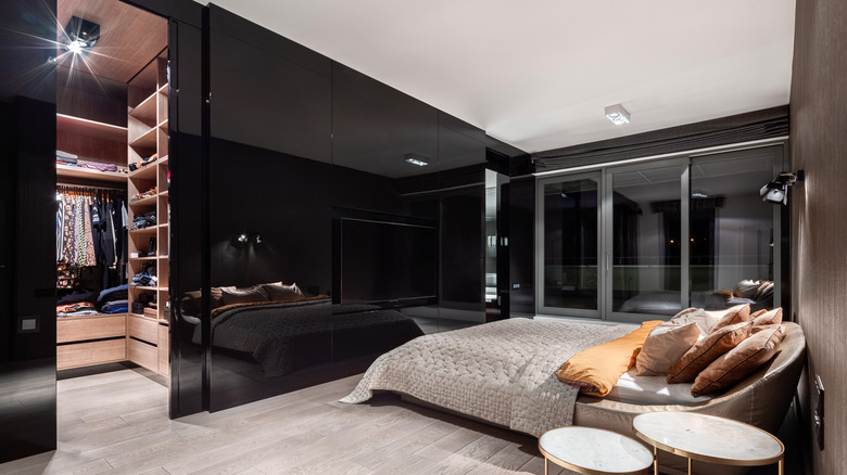 black bedroom 