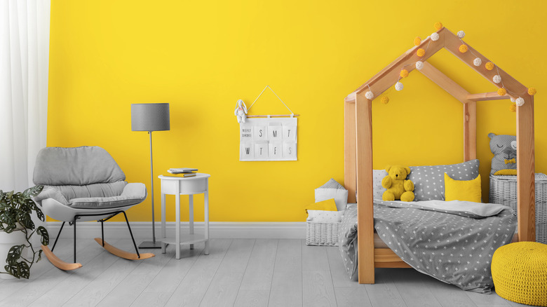 Yellow bedroom