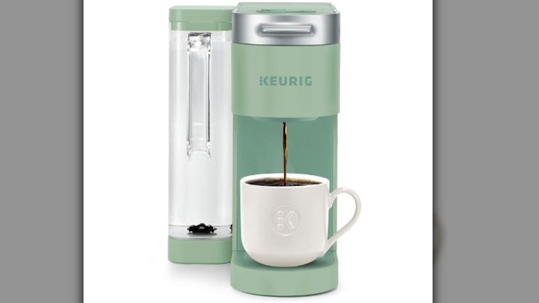 Green Keurig coffee machine