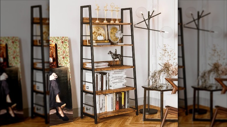 industrial-style bookcase