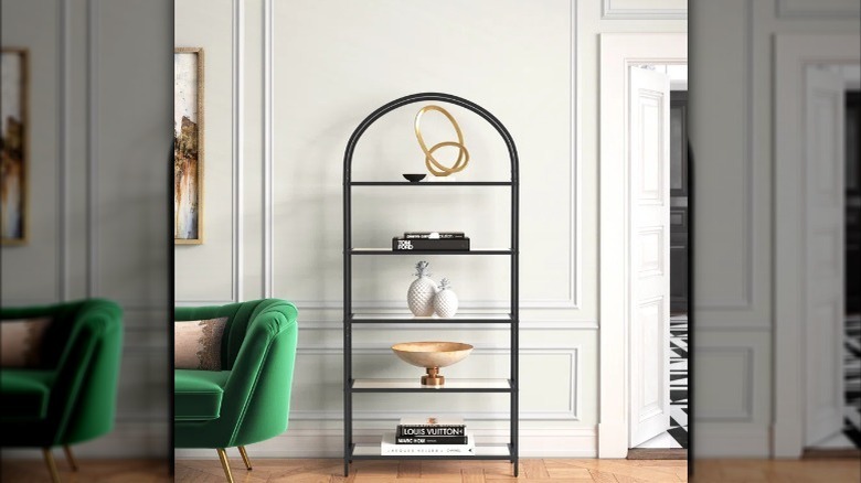 arched bookcase