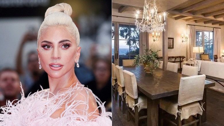 Lady Gaga and living room