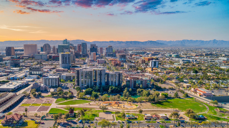 Downtown view of Scottsdale, Arizona