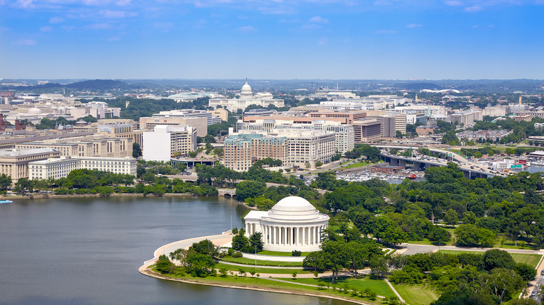 Aerial view, Washington DC
