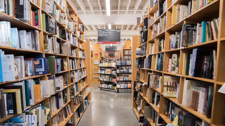 shelves at Powell's Books