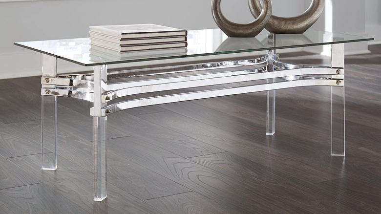 glass coffee table