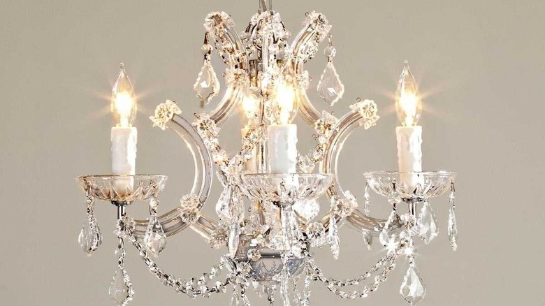 mini glamorous chandelier