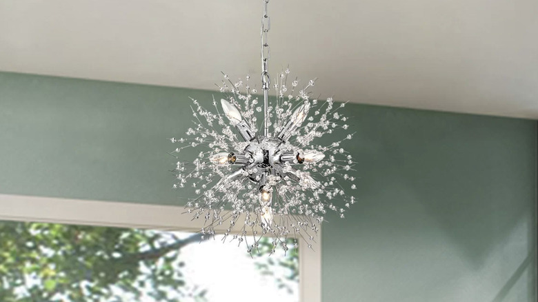 space inspired chandelier