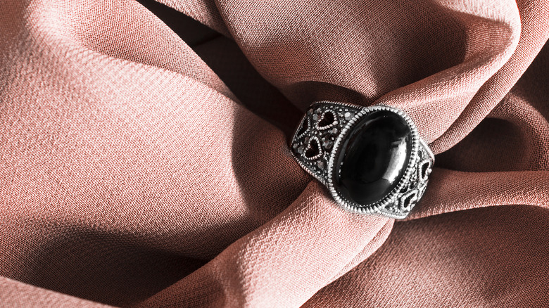 black onyx ring