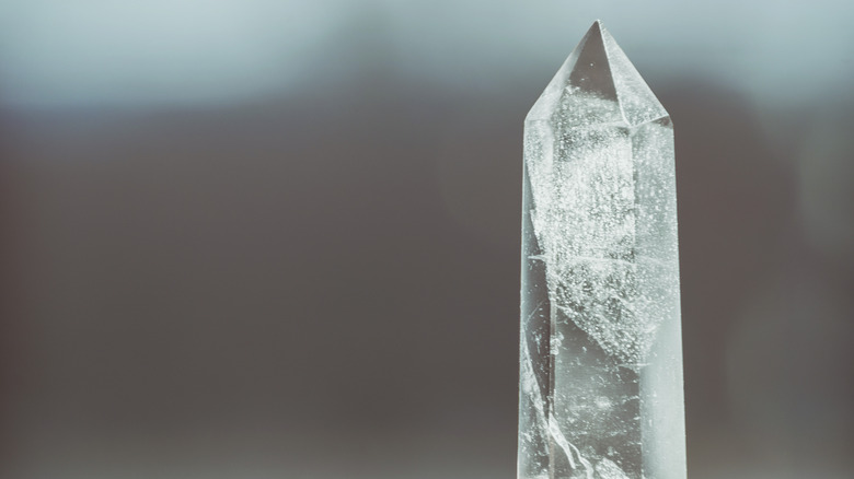 Clear quartz point