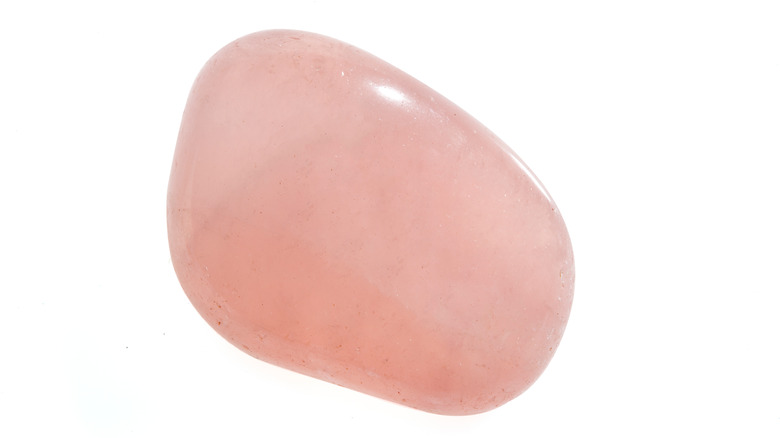 Rose quartz stone 
