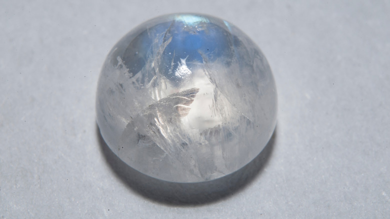 Clear moonstone