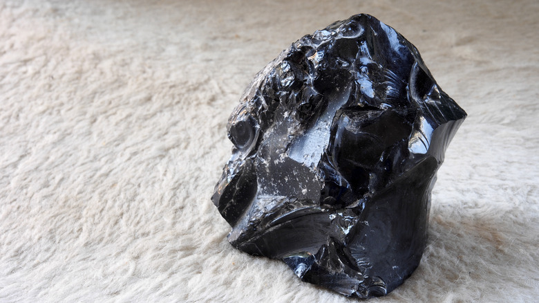 Black Obsidian crystal